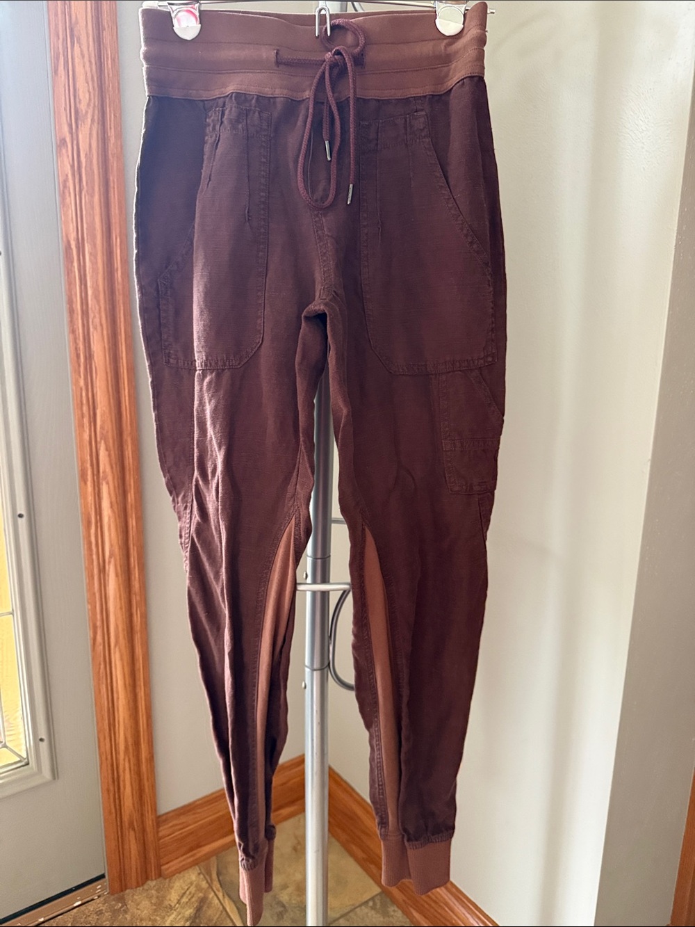 Anthropology Nomad Brown Drawstring Jogger Pants